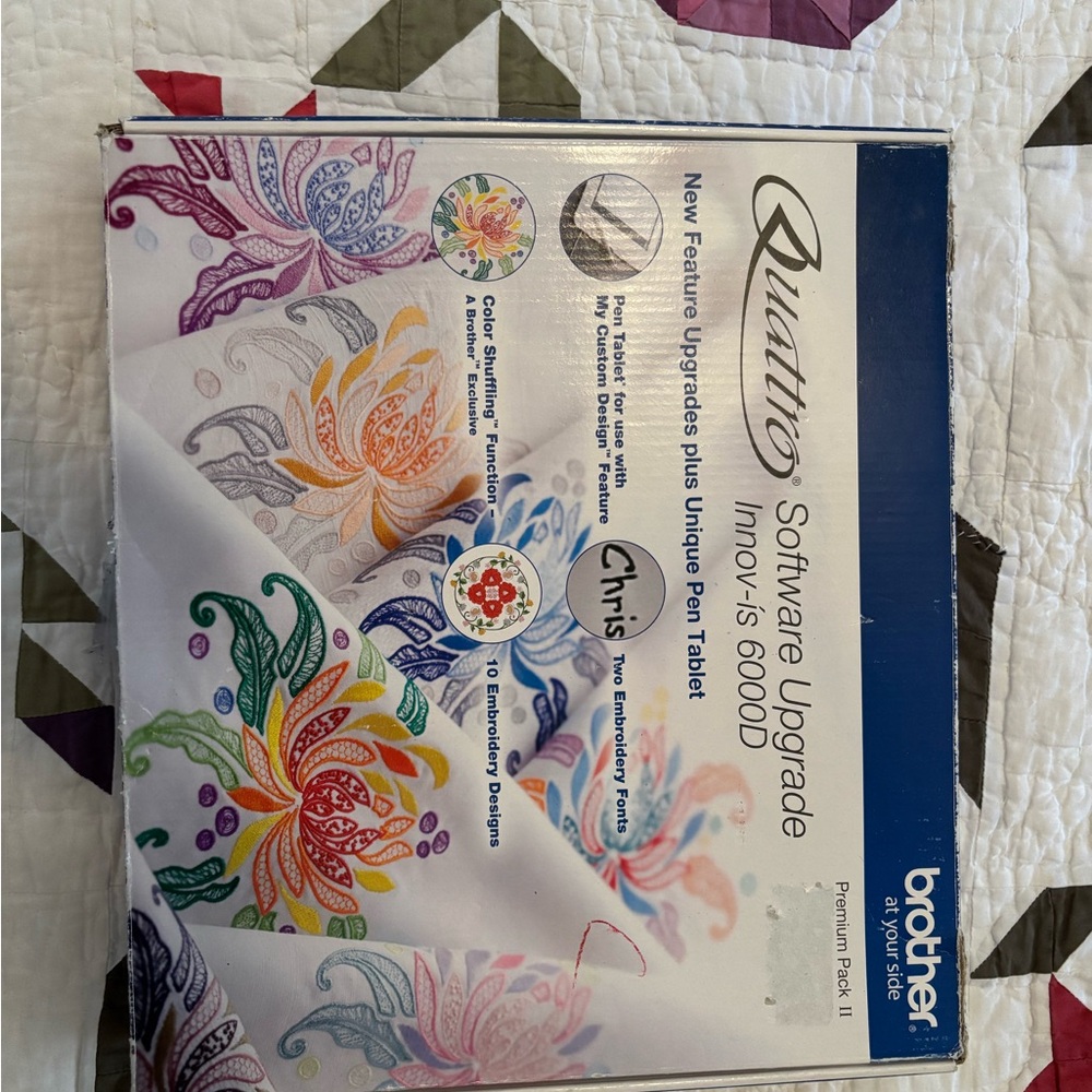 Brother Quattro Embroidery Upgrade Kit with Multicolor Designs